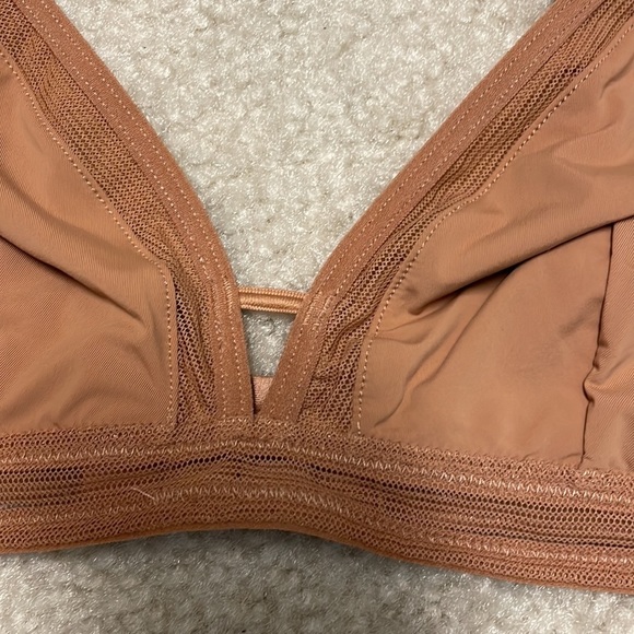 NWT LIVELY THE MESH TRIM BRALETTE: WARM OAK- SIZE S - Picture 3 of 6